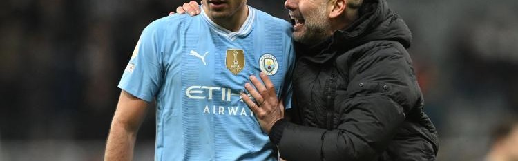 纪录终结！罗德里49场英超首发不败纪录终结，时隔1年先发遭逆转